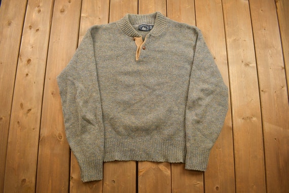 Vintage 1990s Boat House Row Knitted Crewneck Swe… - image 1