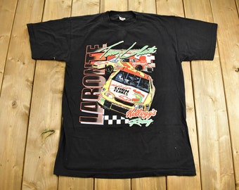 Vintage 1999 Terry Labonte NASCAR Racing T-shirt Herr M / Kellogg's / NASCAR Racing / 90-talets streetwear / Athleisure / Sportkläder