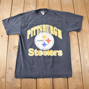 Vintage 1996 Pittsburgh Steelers NFL Graphic T-Shirt Made In USA Size L