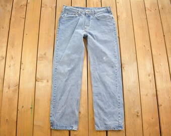Vintage 1990s Carhartt Work Jeans Size 35 x 31 / 90s Carhartt / Light Wash / Distressed Carhartt / Vintage 90s Workwear