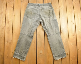 Vintage 1990s KUHL Outdoor Jeans 36 x 29 / Streetwear Fashion / Vintage Grey Mid Wash / Vintage Pants / Hiking Outdoor Wear / Work Jeans