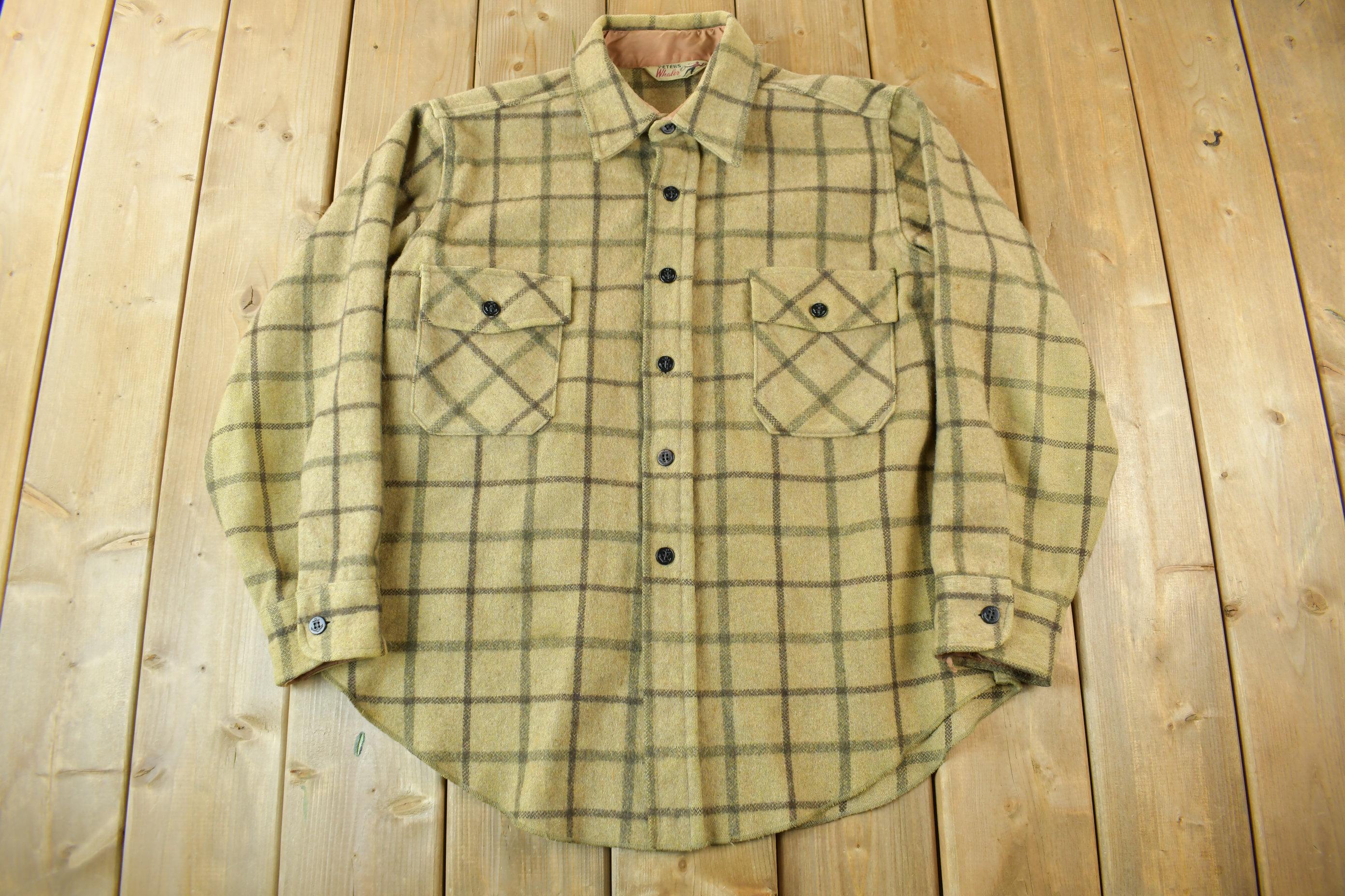60s PETERS Whaler コットンアノラック チェック ビンテージ 【公式通販】