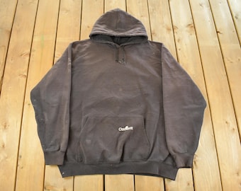 Vintage 1990s Carhartt Sun Faded Distressed Hoodie Sweatshirt Men's 2XL / Workwear / Streetwear / 90s Hoodie
