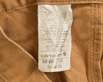 Vintage 1990s Carhartt Brown Shorts Size 38 X 8 / 90s / Vtg