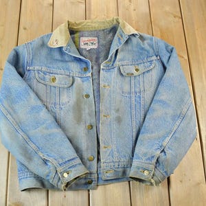 Vintage 1970s Lee Storm Riders Lined Jean Jacket / Vintage Denim Vintage 1970s Lee Storm Riders Lined Jean Jacket / Vintage Denim