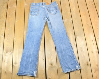 Levi's 517 Vintage W30 L30 Jeans Dark Blue Stonewash Faded 80s