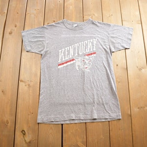 Vintage 1980s Kentucky Wildcats Champion Collegiate Graphic T-Shirt Made In USA