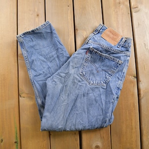 Vintage 1990s Levi&#39;s 560 Red Tab Denim Jeans Size 33 x 29 / Blue / Light Wash / Vintage Denim  / Made In USA / 90s Levi&#39;s / Straight