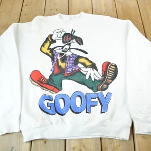 Vintage 1980s Goofy Graphic Disney Crewneck / Vintage Sweatshirt / Vintage Disney / Made In USA / Vintage Cartoons
