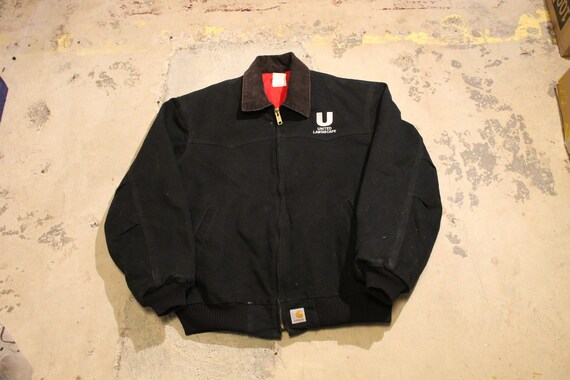 Vintage Carhartt / Full Zip Embroidered Workwear J