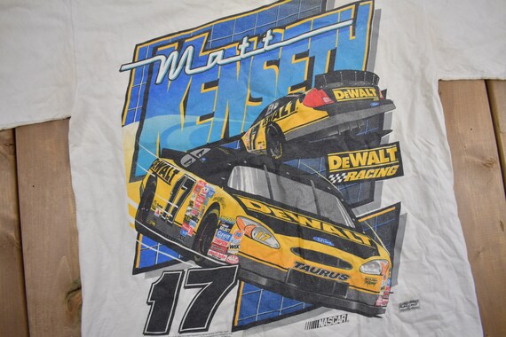 Vintage 1990s Matt Kenseth NASCAR Dewalt Racing T… - image 3