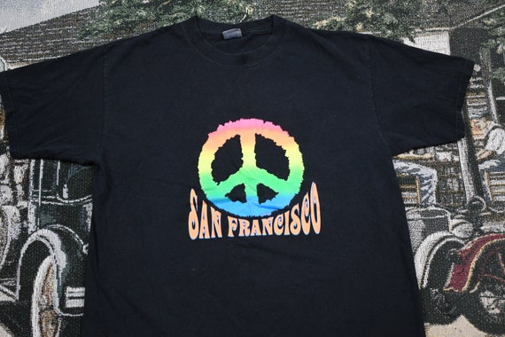 Vintage 1990s San Francisco California Peace Grap… - image 3