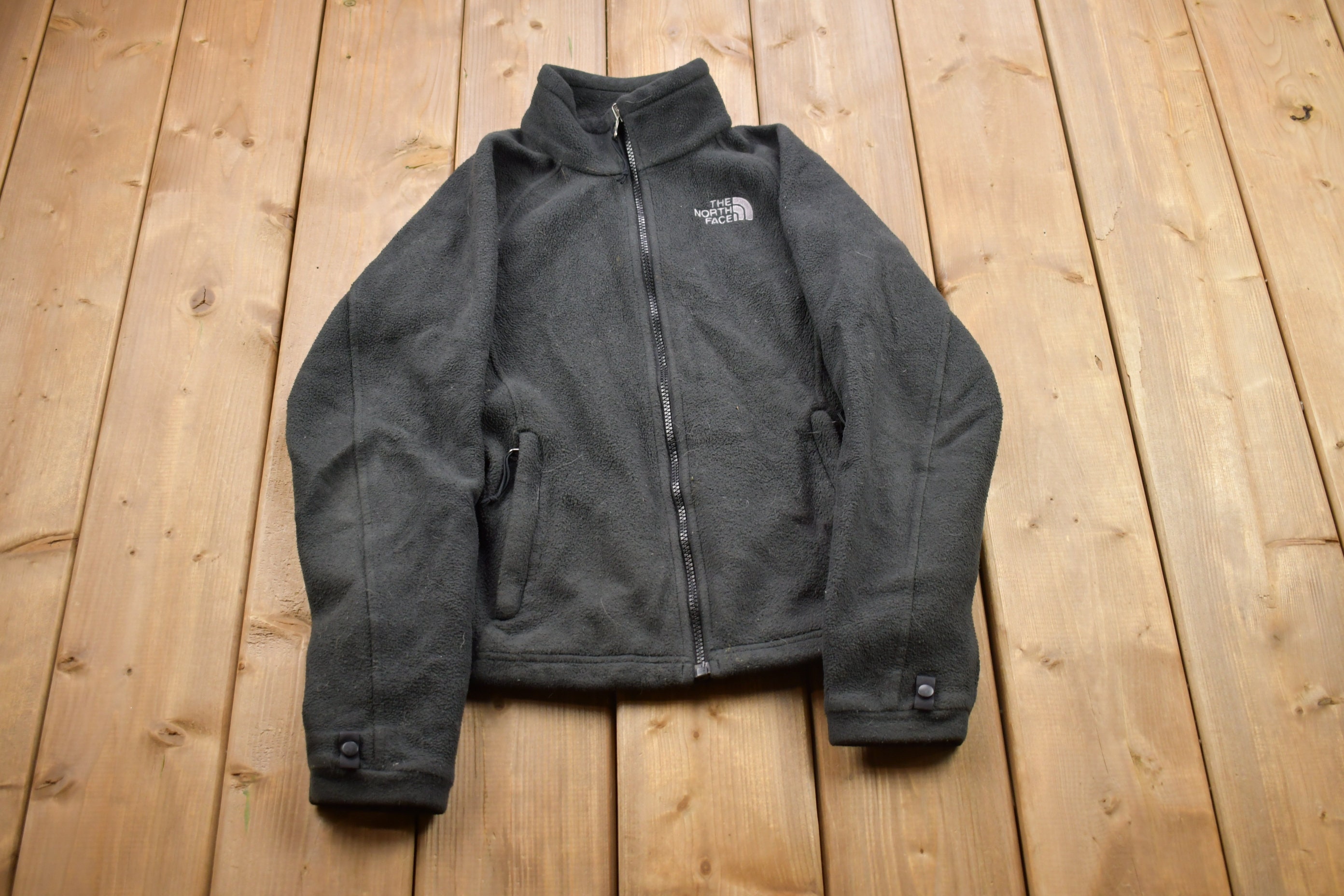 Vintage 1990s North Face Full Zip Fleece Sweater / Outdoorsman 