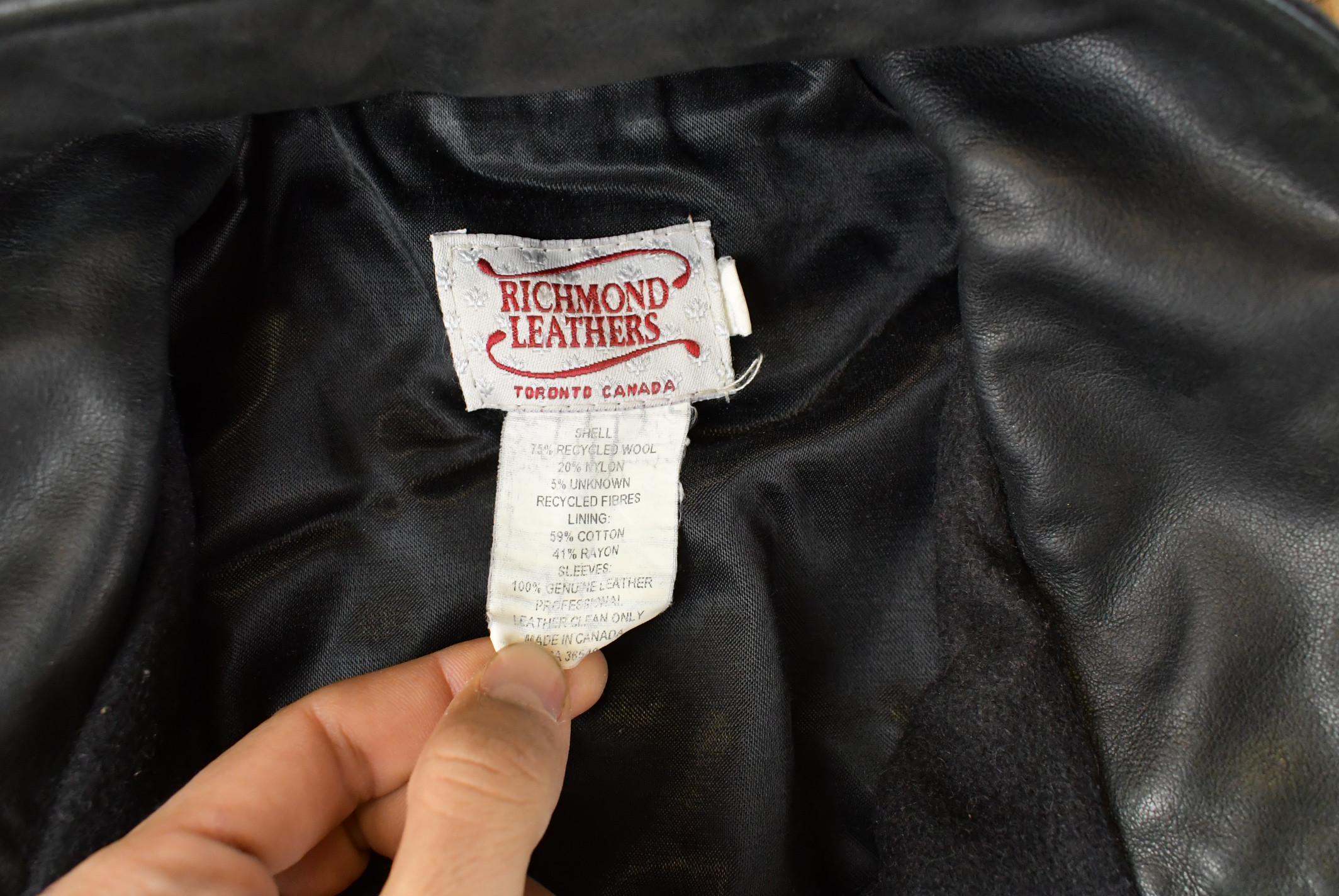 Vintage 1990s Java Sun Microsystems Tech Leather Wool Varsity