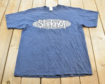 Vintage Slipknot Shirt Size X Large Vtg Black Nu Metal Band Tee Sz