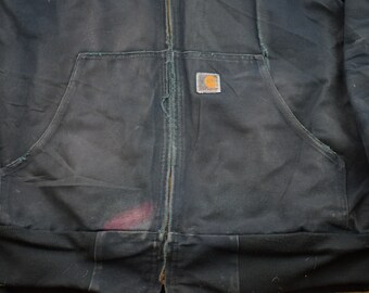 Vintage 1990s Carhartt Hooded Jacket / Workwear / Streetwear