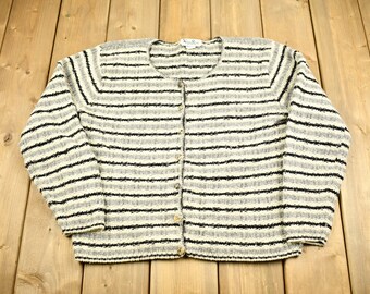 Vintage 1990s Reba Rose Knitted Striped 