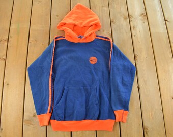 Vintage jaren 80 Safety Sweats blanco hoodie heren XS / Hi-Vis hoodie / vintage trui / jaren 80 sweater / werkkleding