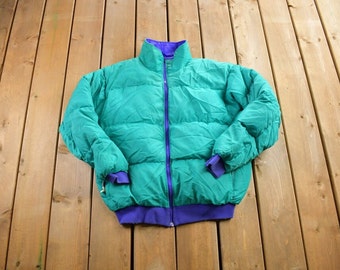 あ*様 【vintage】 90s Columbia Puffy Down Ja Vintage 90s Columbia Bugaboo Puffer Windbreaker Jacket Girls 7/8