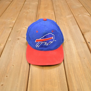 Vintage 1990s Buffalo Bills NFL Sports Specialties Double Line Script Snap Back Hat / OSFA / 90s Snap Back / Vintage Hat / Embroidered