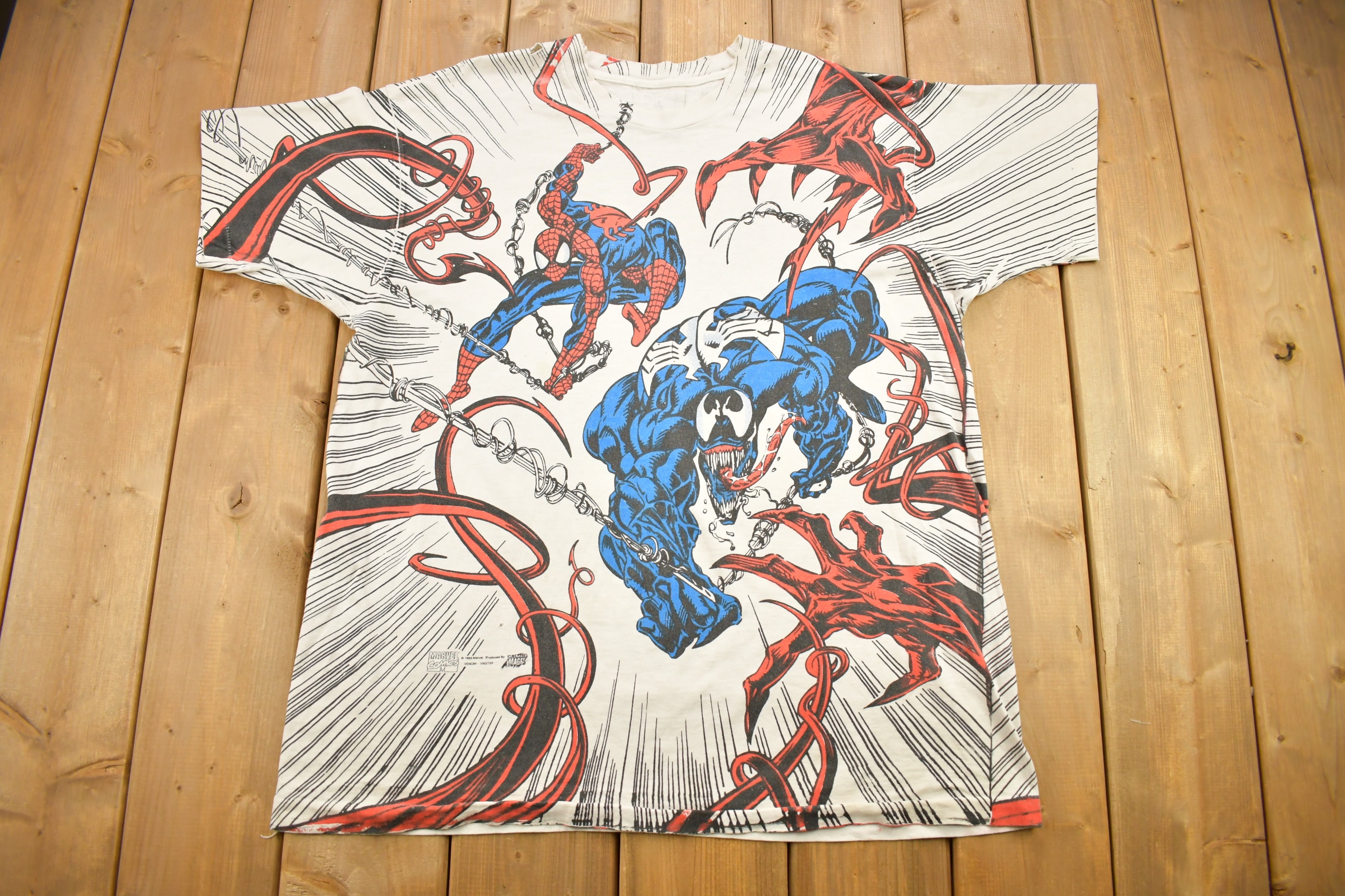 Vintage 1993 Spiderman Vs Venom Vs Carnage MARVEL Comics Mega 
