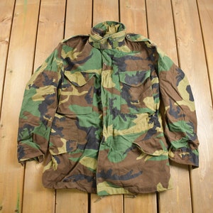 Vintage 1990s US Army Woodland Camo Military Field Jacket / US Army Green / Vintage Army / Militaria / Army Jacket