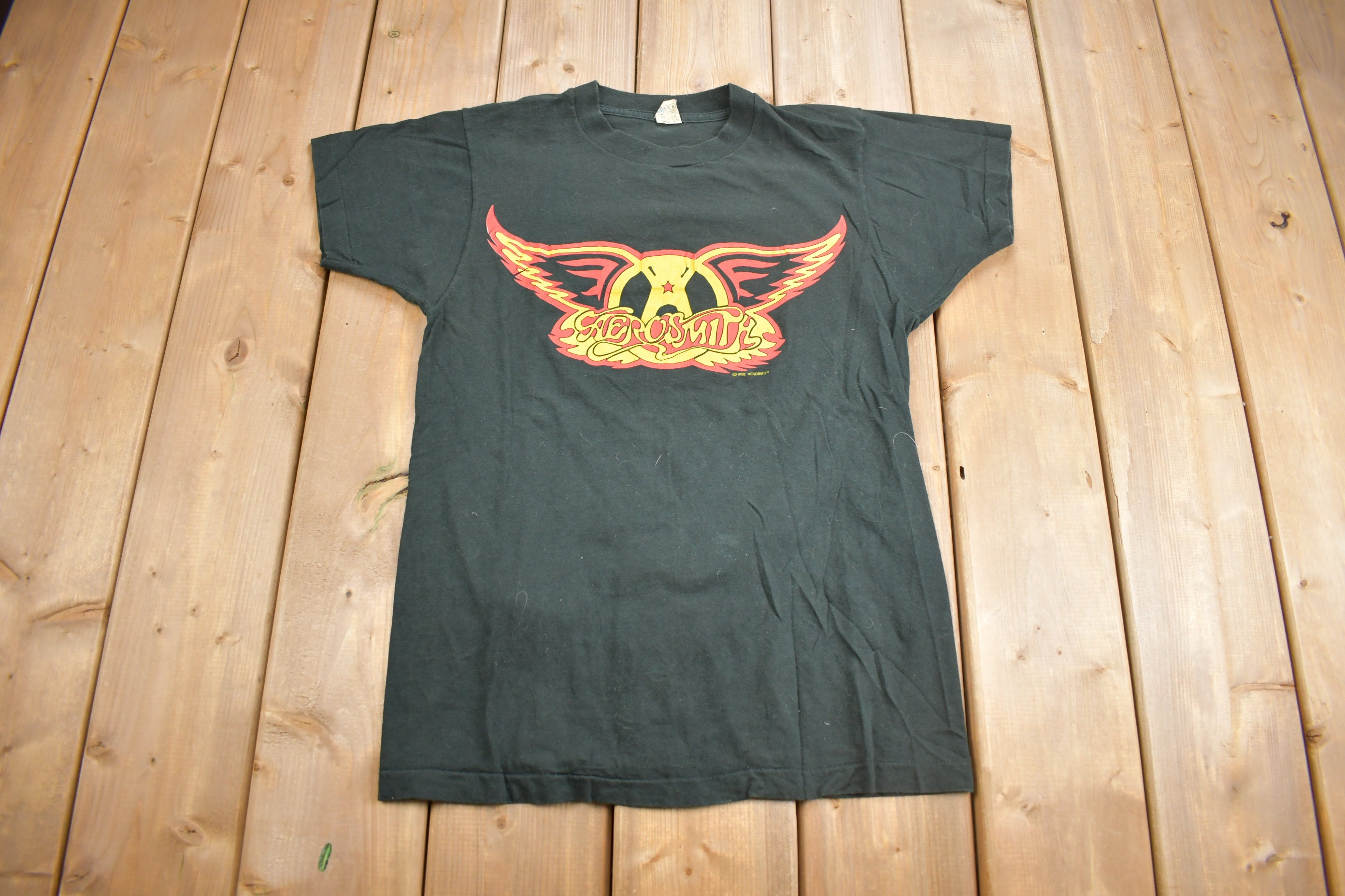 Vintage 1988 Aerosmith Walk This Way Tour Band T-shirt / Band Tee 