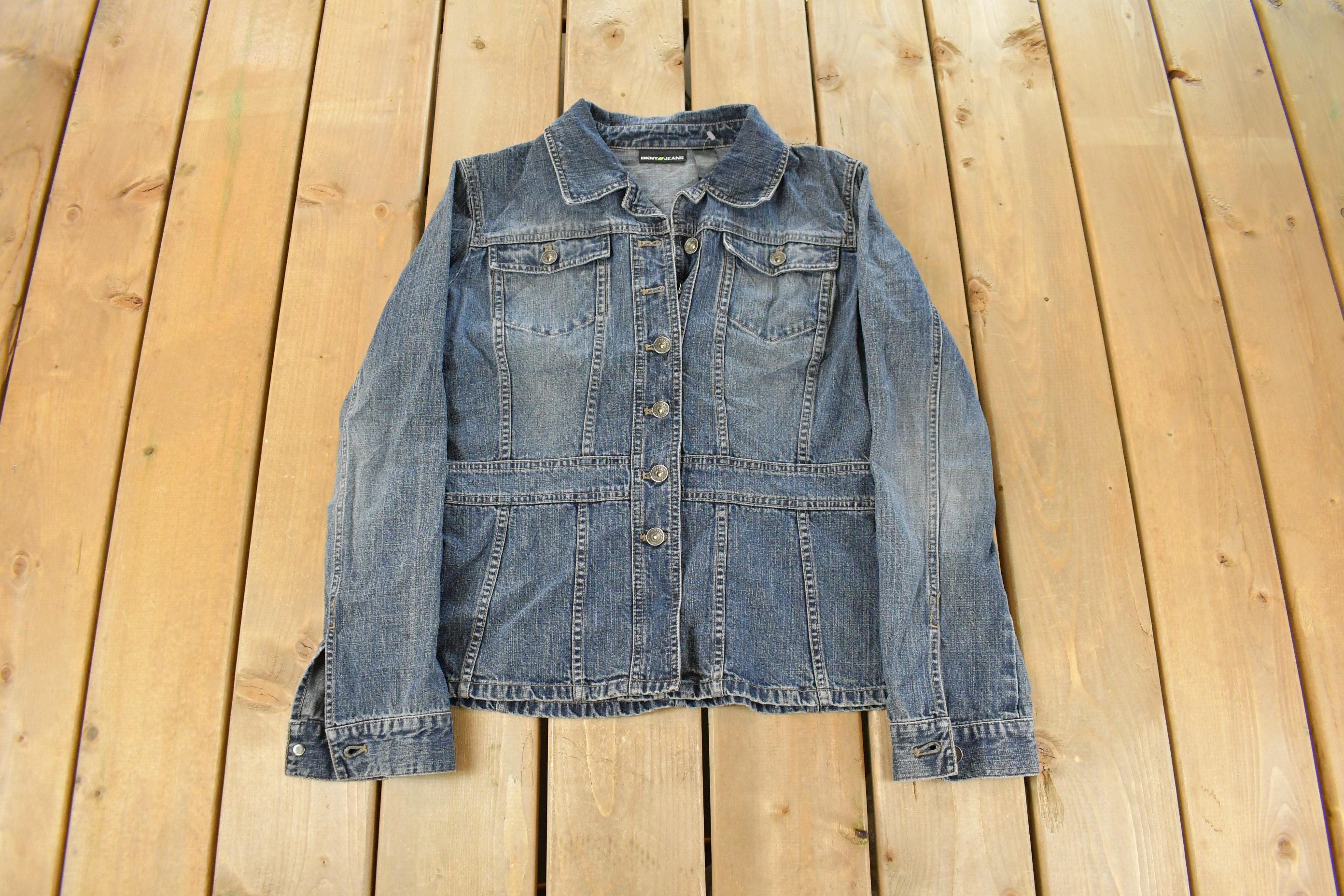 Vintage Y2K DKNY Denim Trucker Jean Jacket Women