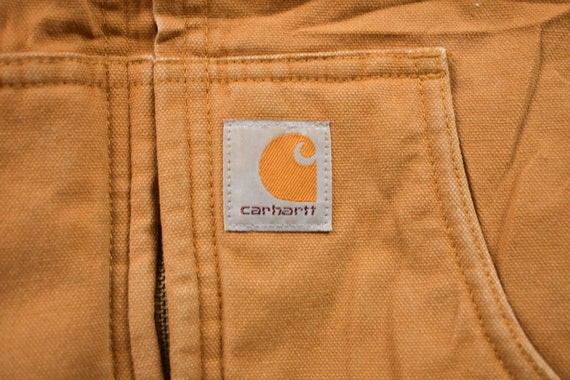 Vintage 1990s Carhartt Youth Hooded Work Jacket /… - image 3