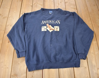 Vintage 1990s American Outdoors Embroidered Crewneck Sweatshirt