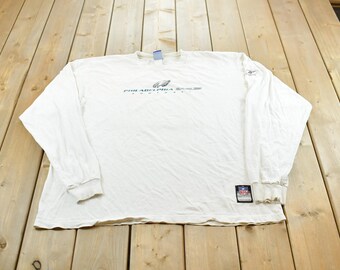 Camiseta de manga larga vintage de los Philadelphia Eagles de la NFL de los años 2000 para hombre, talla 2XL / Ropa urbana Y2K / Ropa deportiva de los años 2000 / Pensilvania