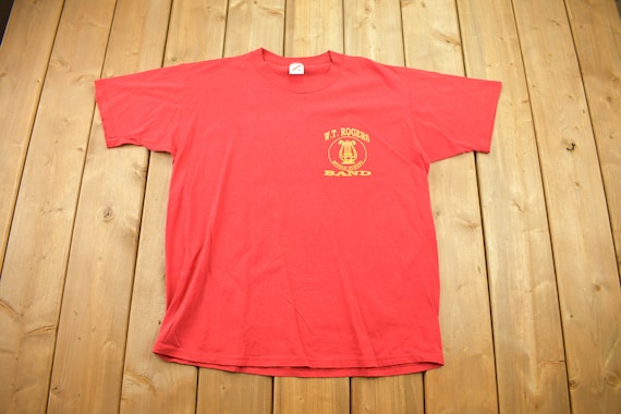 Vintage 1980s W.T. Rogers Middle School Band T-Sh… - image 1