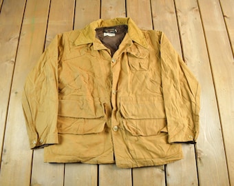 Medium Vintage 40s Blue Bill Red Head Canvas Hunting Vest Shotgun