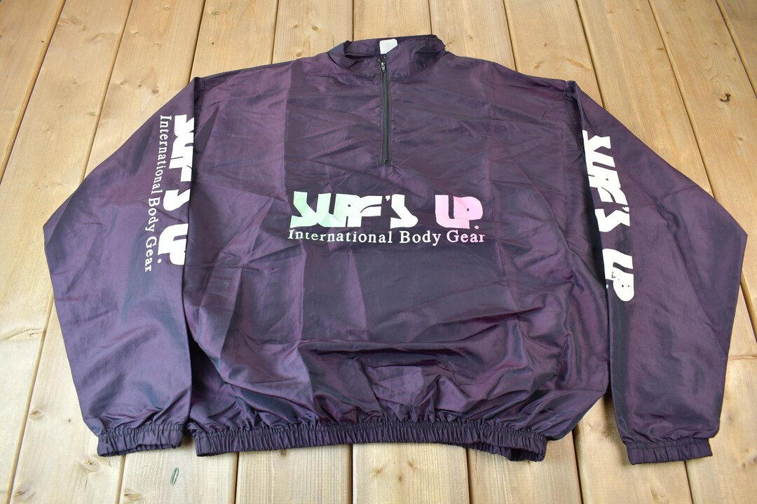 Vintage 1990s Surf's up International Body Gear Windbreaker