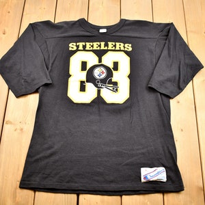 Vintage 1980s Pittsburgh Steelers Jersey Style Champion T-Shirt / NFL Football / Streetwear / Retro Style / Made In The USA