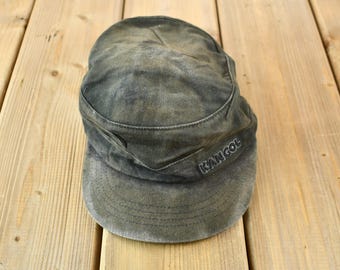 Vintage 1990s Kangol Flexfit Cotton Twill Army Cap Size L-XL / 90s Hat / Vintage Kangol Cap