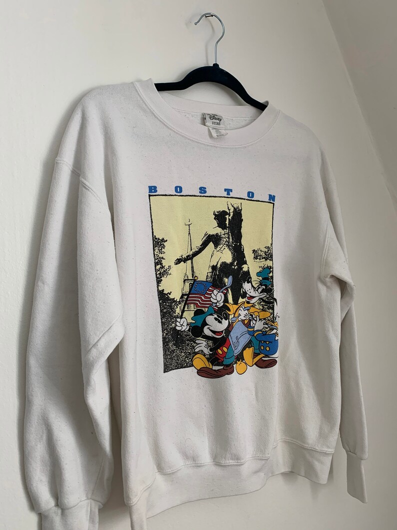 Walt Disney Boston Sweatshirt / Mickey Mouse / Goofy / Donald - Etsy