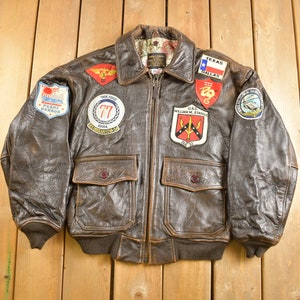 Vintage 1988 Avirex Type G-1 Genuine Leather Flight Jacket Vintage 1988 Avirex Type G-1 Genuine Leather Flight Jacket