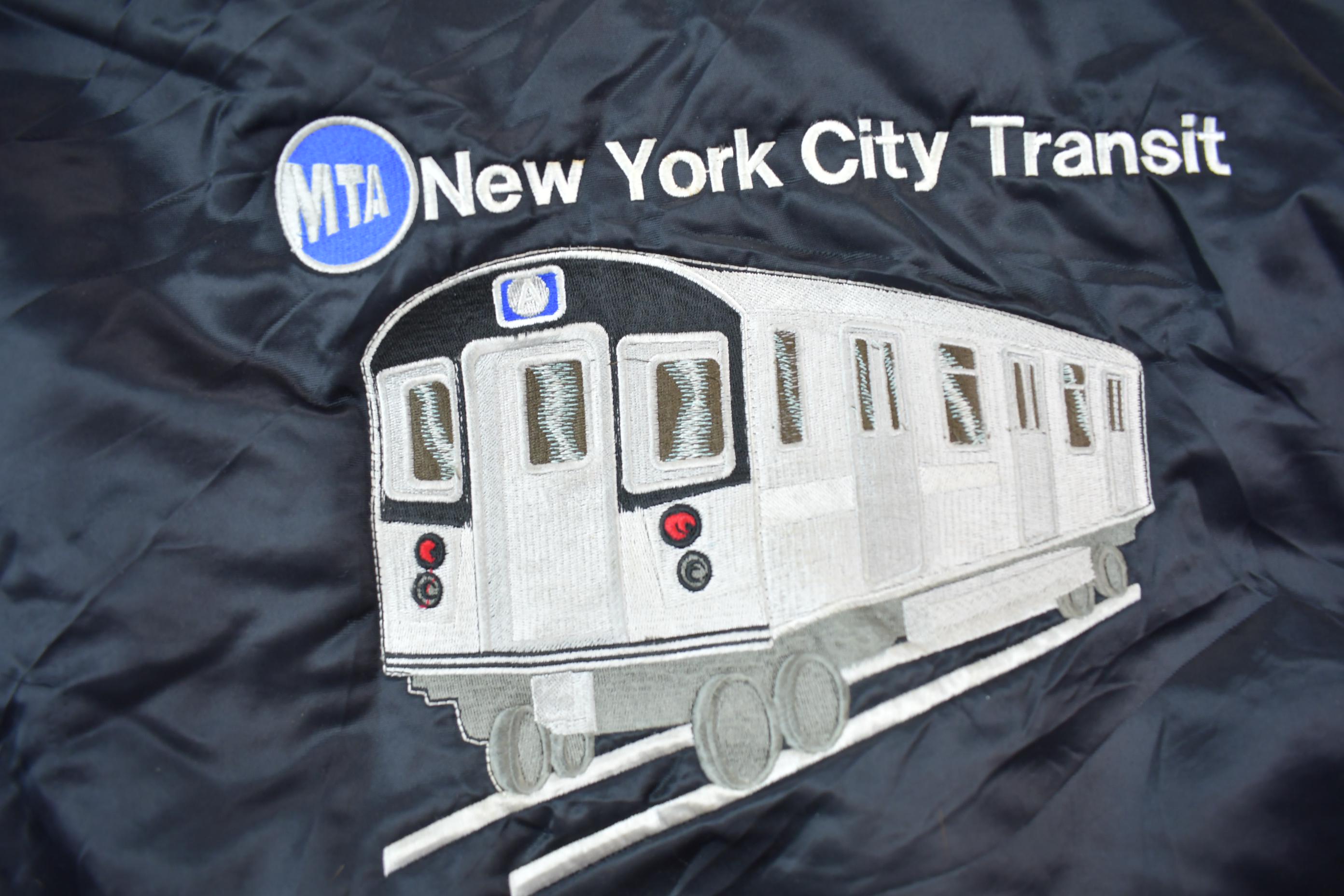 Vintage 1990s MTA New York City Transit Embroidered Snap