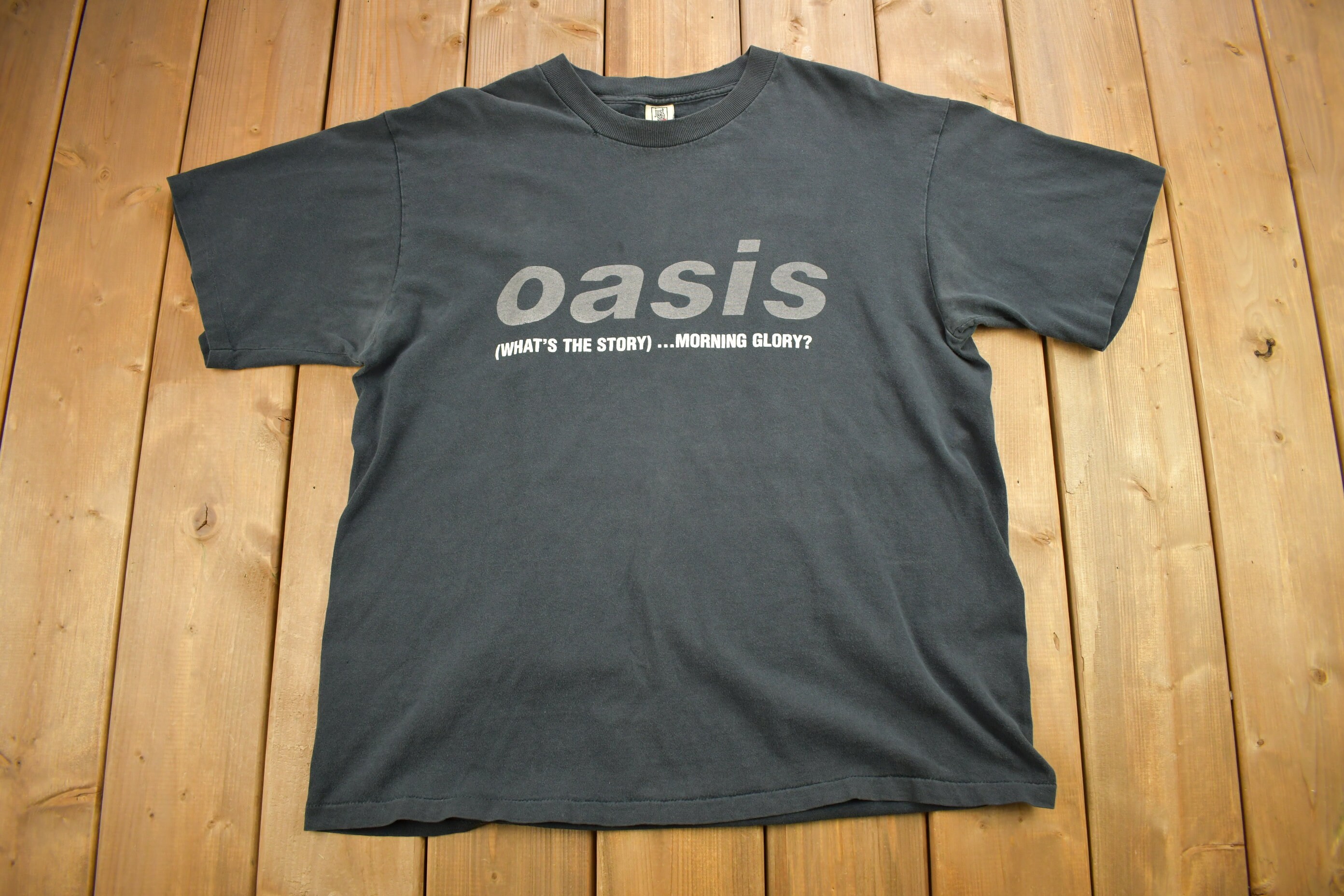 Vintage 1990s Oasis What's The Story Morning Glory Band T-shirt