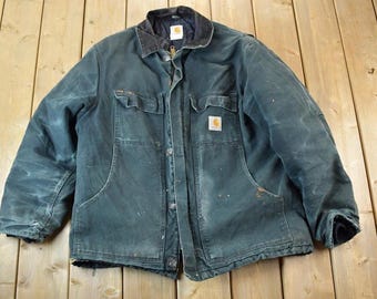 ジャケット・アウター 90's Carhartt made in Mexico VTG 90's CARHARTT J06 USA Men's 2XL Onyx Black Quilted Lined