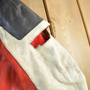 Vintage 1980s Dainese Crono Suit Motorcycle Racing Uniform Coveralls Men's 52 / 90s Leather Motorcycle Jacket / Moto Leather Coat bild 6