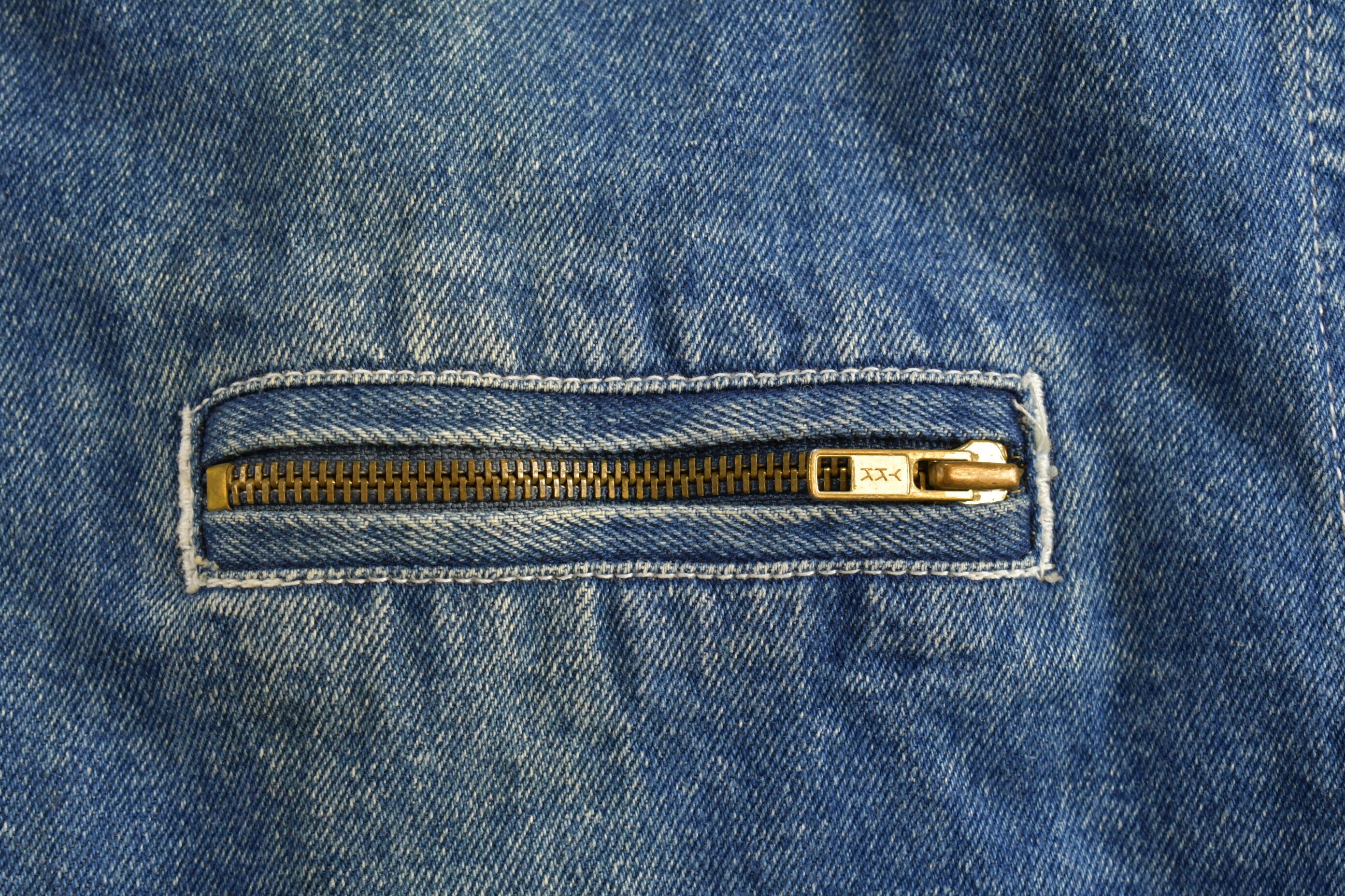 Vintage 1990s Weathered Blues Outerwear Sherpa Lined Denim Jacket 