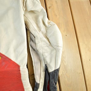 Vintage 1980s Dainese Crono Suit Motorcycle Racing Uniform Coveralls Men's 52 / 90s Leather Motorcycle Jacket / Moto Leather Coat bild 9