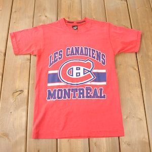 Vintage 1988 Montreal Canadiens NHL Hockey Graphic T-Shirt Made In Canada
