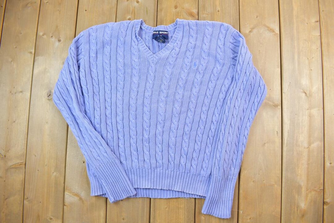 トップス 90s Polo Ralph Lauren \"HAND KNIT\" Cable Vintage 90's Polo Ralph Lauren Heavy Hand Knit Cable Sweater