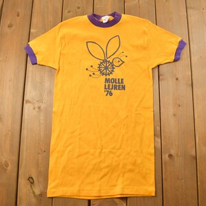 Vintage 1976 Molle Lejren Graphic T Shirt / Vintage T Shirt / Streetwear / Graphic Tee / 70s / Cute Tee