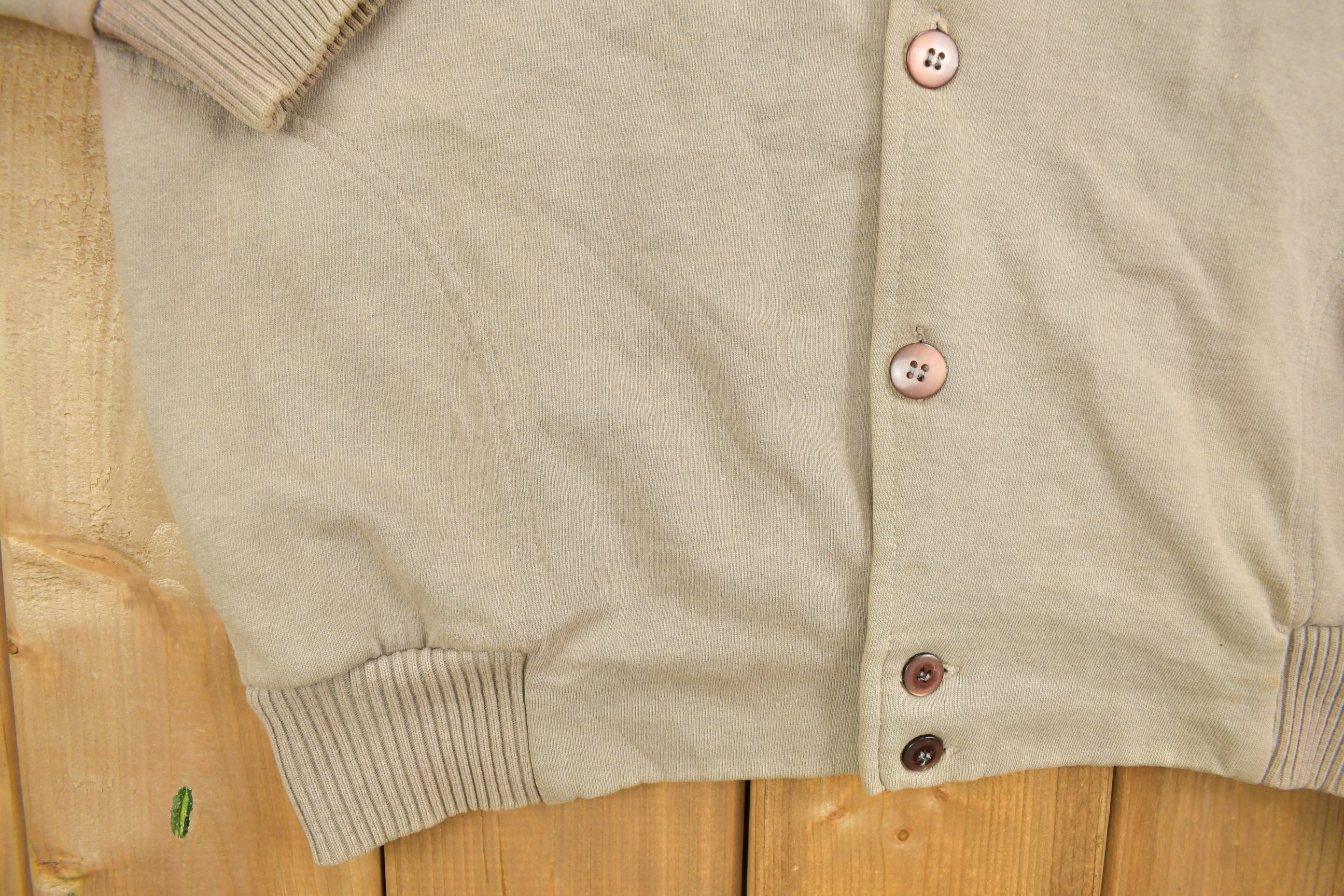 トップス 90s st john's bay cotton cardigan L Vintage 1990s St John's Bay Cotton Knit Cardigan Size L Made
