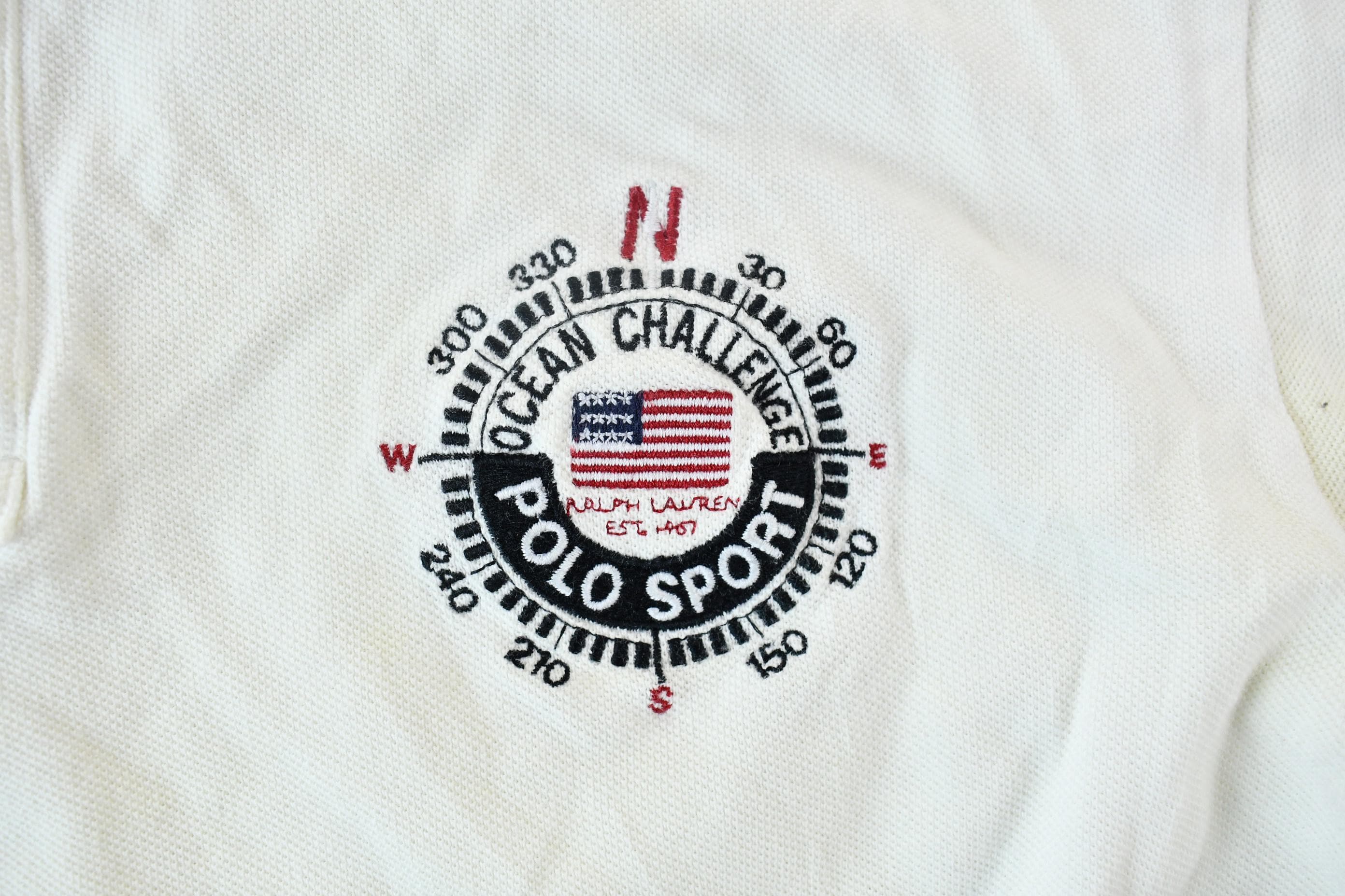 Vintage 1990s Polo Ralph Lauren Sport Ocean Challenge Compass Logo