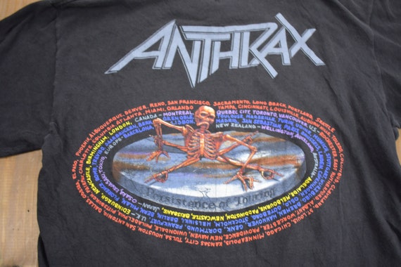 Vintage 1990 Anthrax Persistence Of Time Band T-s… - image 4